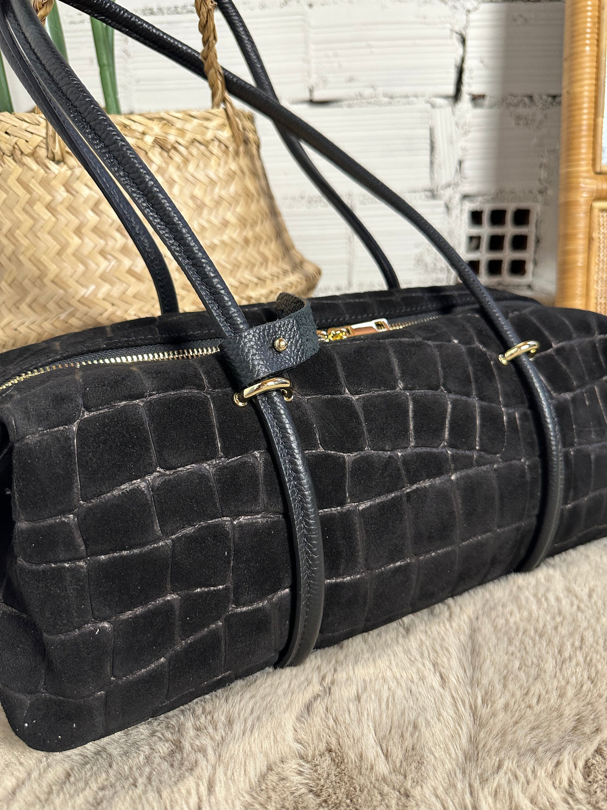 Borsa BOSTON CROCO