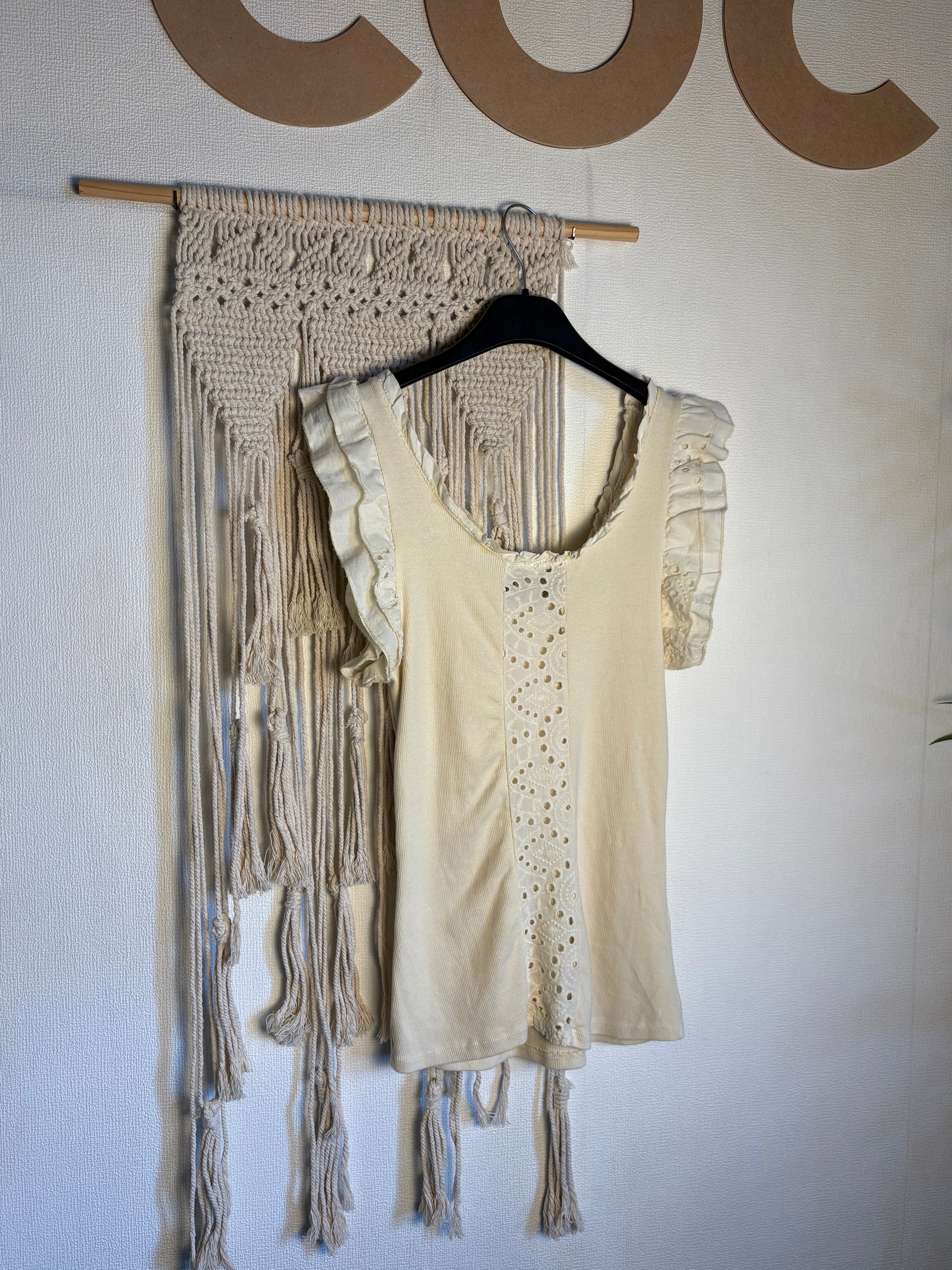 Canotta candy - con pizzo San Gallo