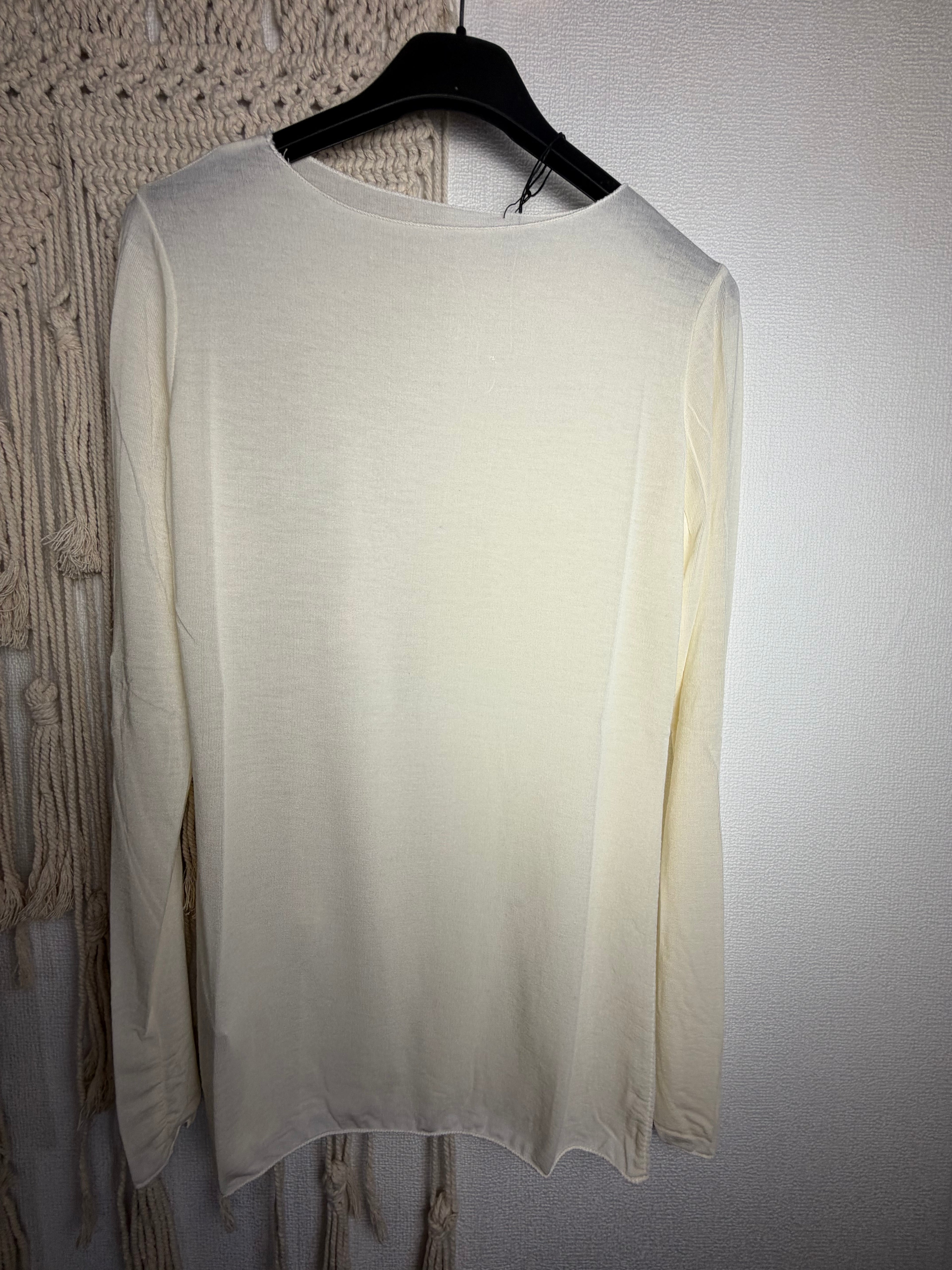 Maglietta girocollo misto CASHMERE
