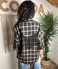 Camicia CHECK con frange