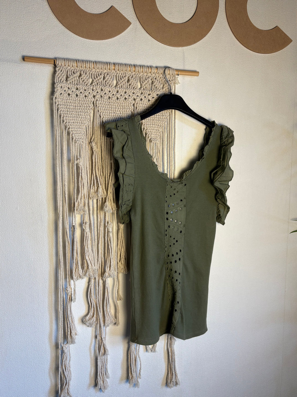 Canotta candy - con pizzo San Gallo