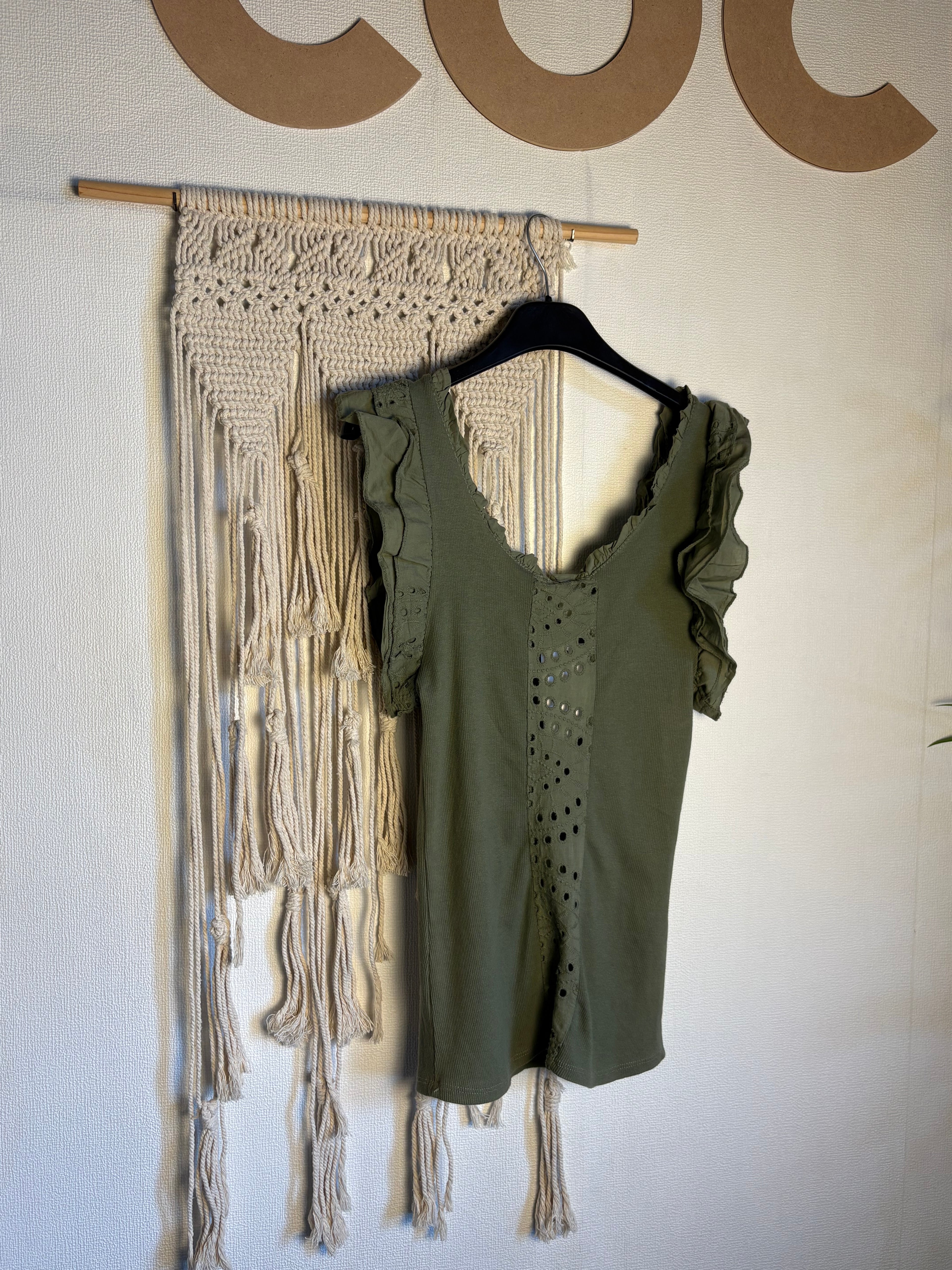 Canotta candy - con pizzo San Gallo
