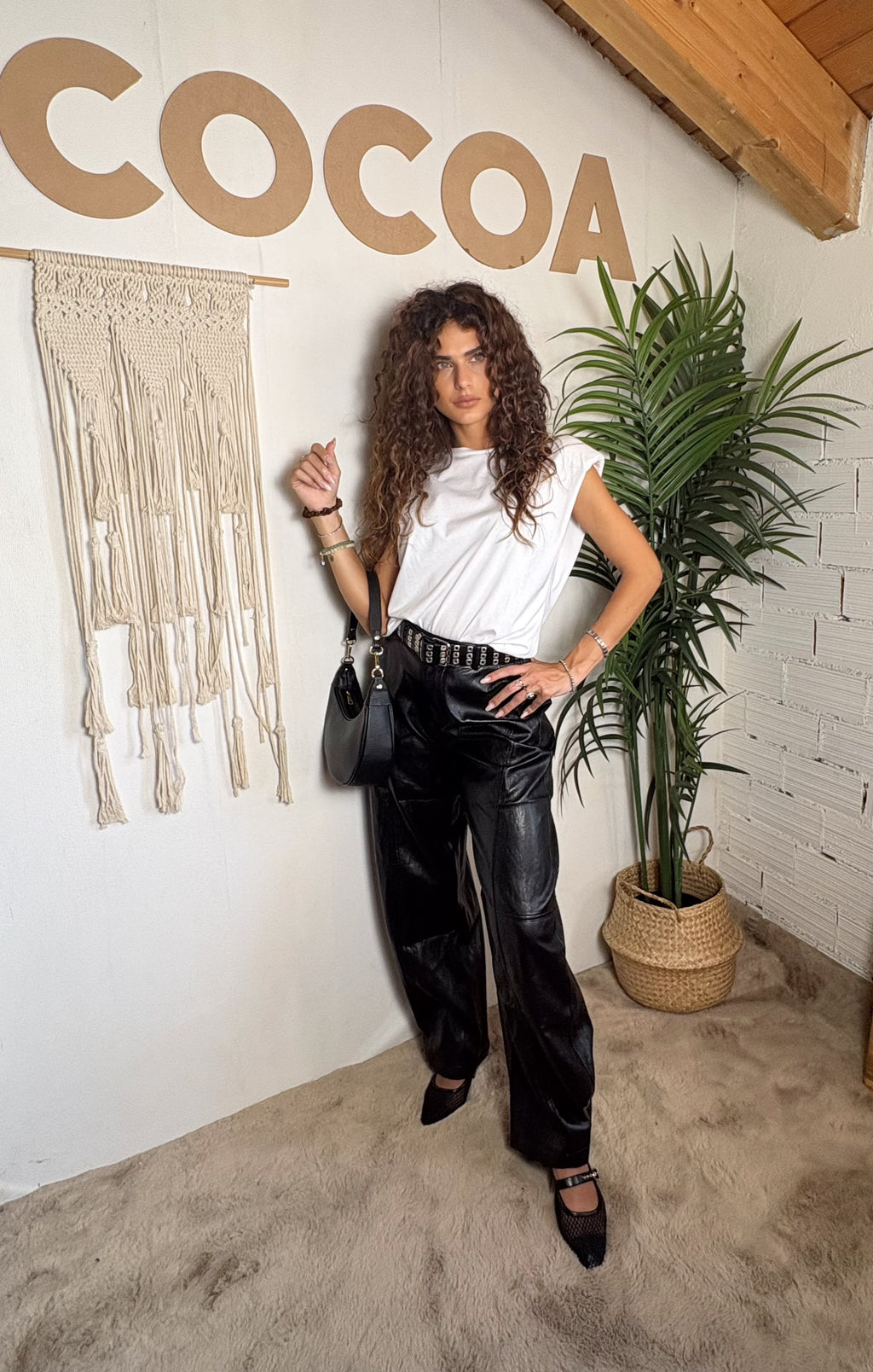 Pantaloni ecopelle BALLOON