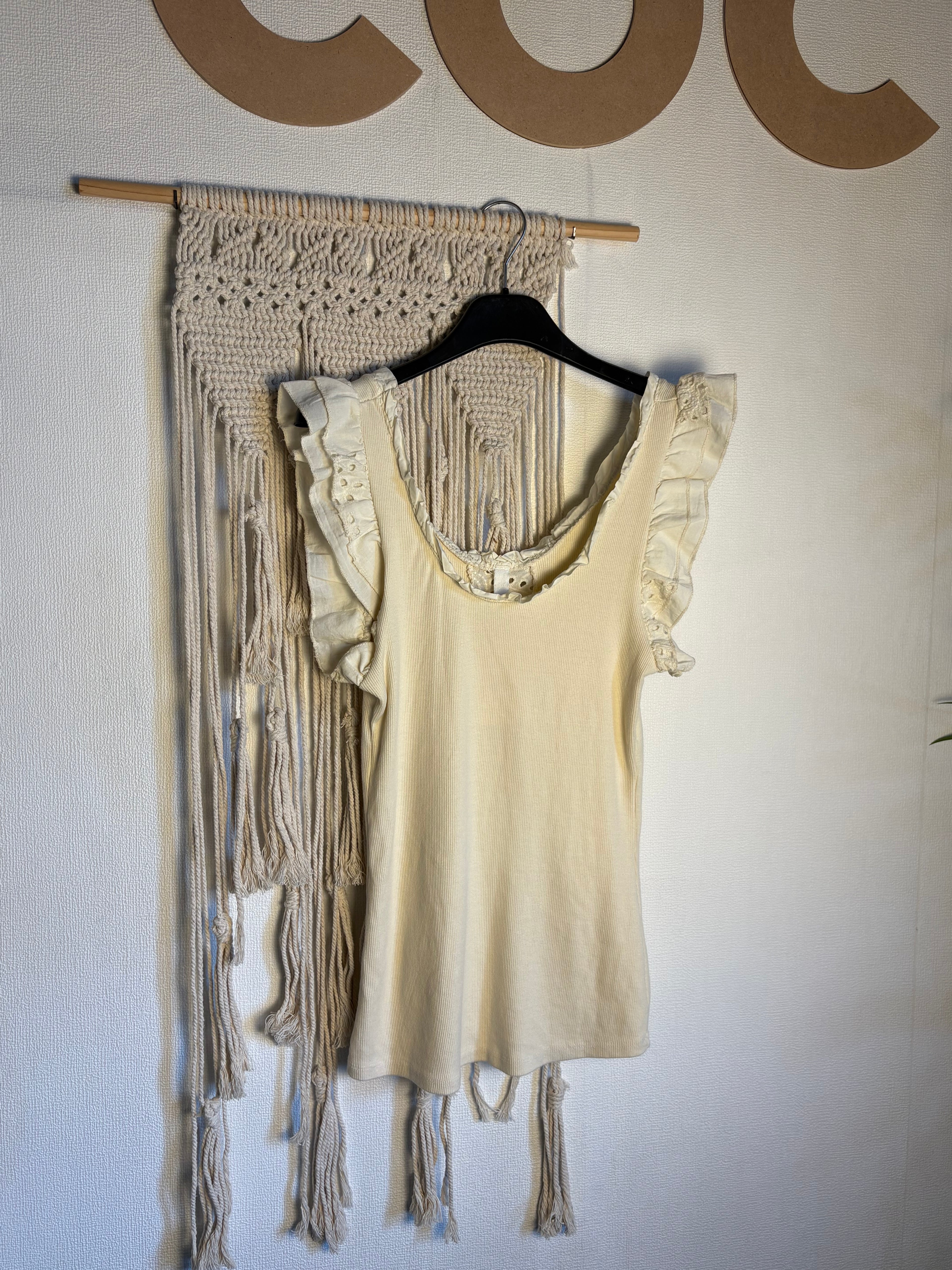 Canotta candy - con pizzo San Gallo