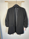 Blazer manica arricciata