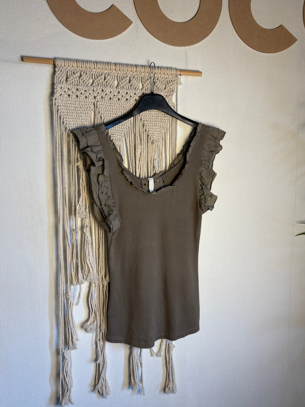 Canotta candy - con pizzo San Gallo