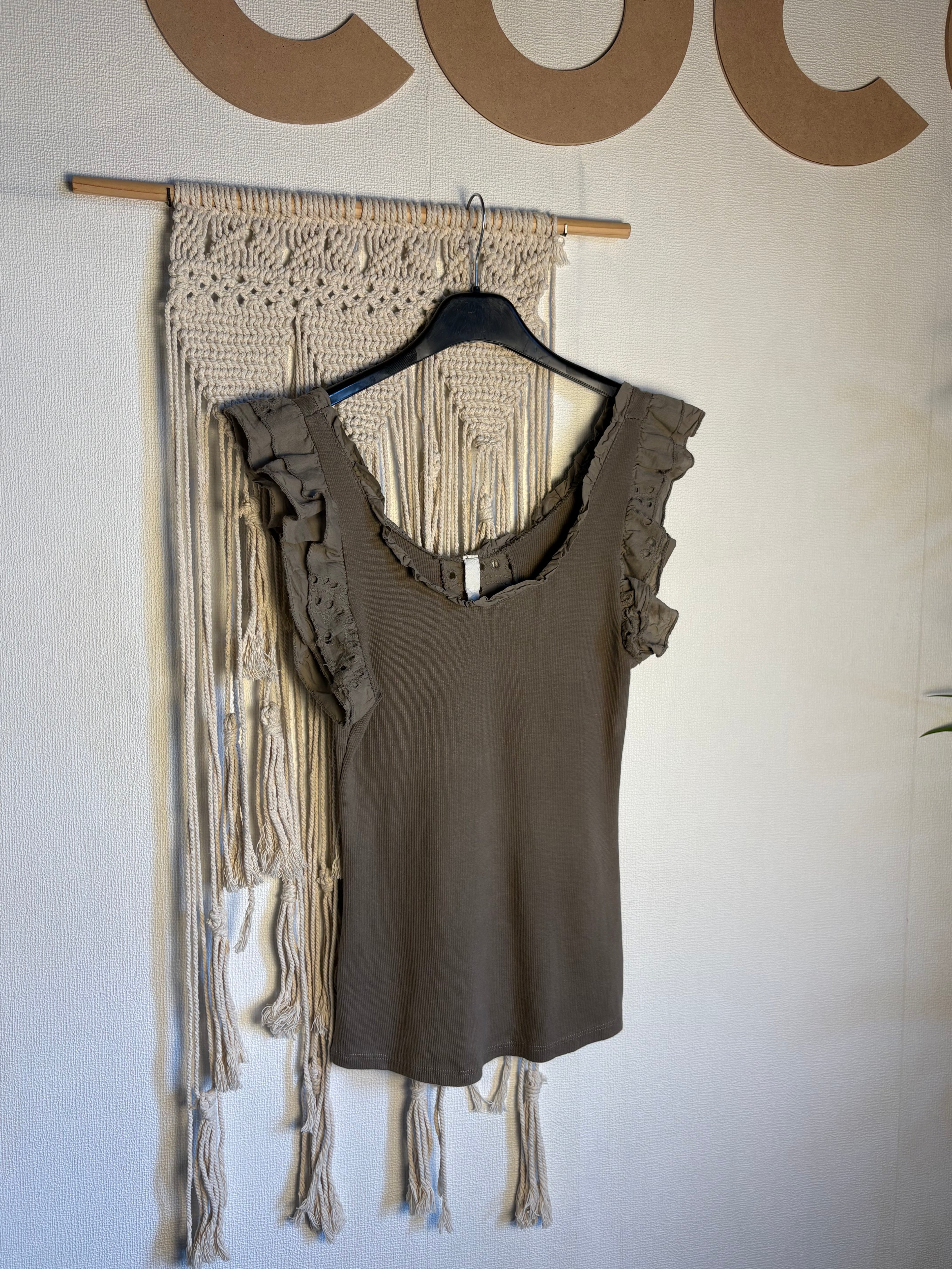 Canotta candy - con pizzo San Gallo