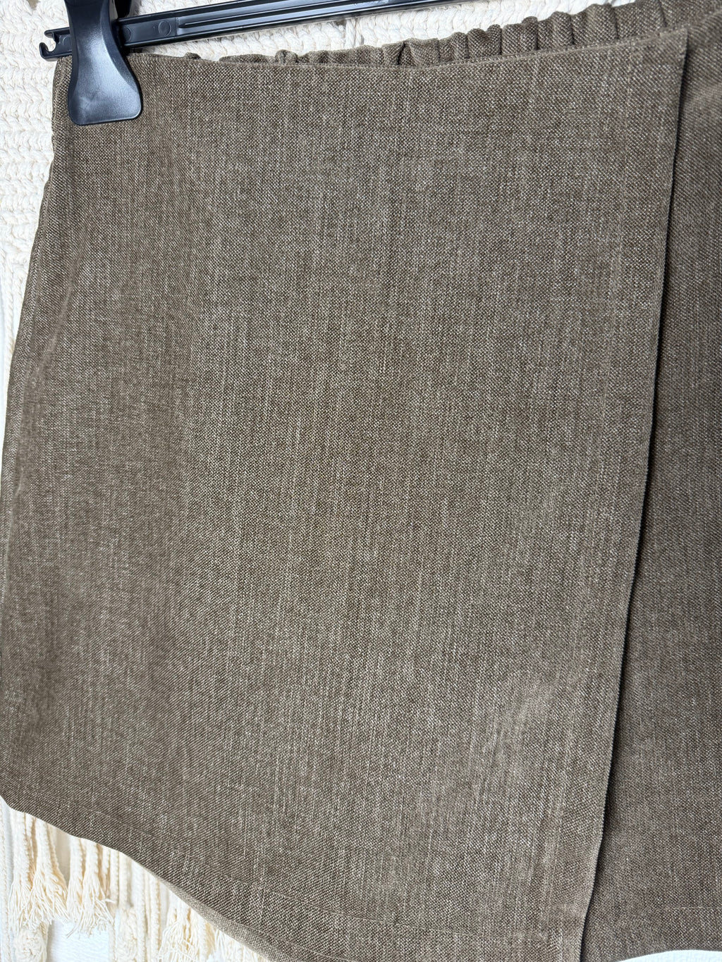 Gonna pantaloncino tortora