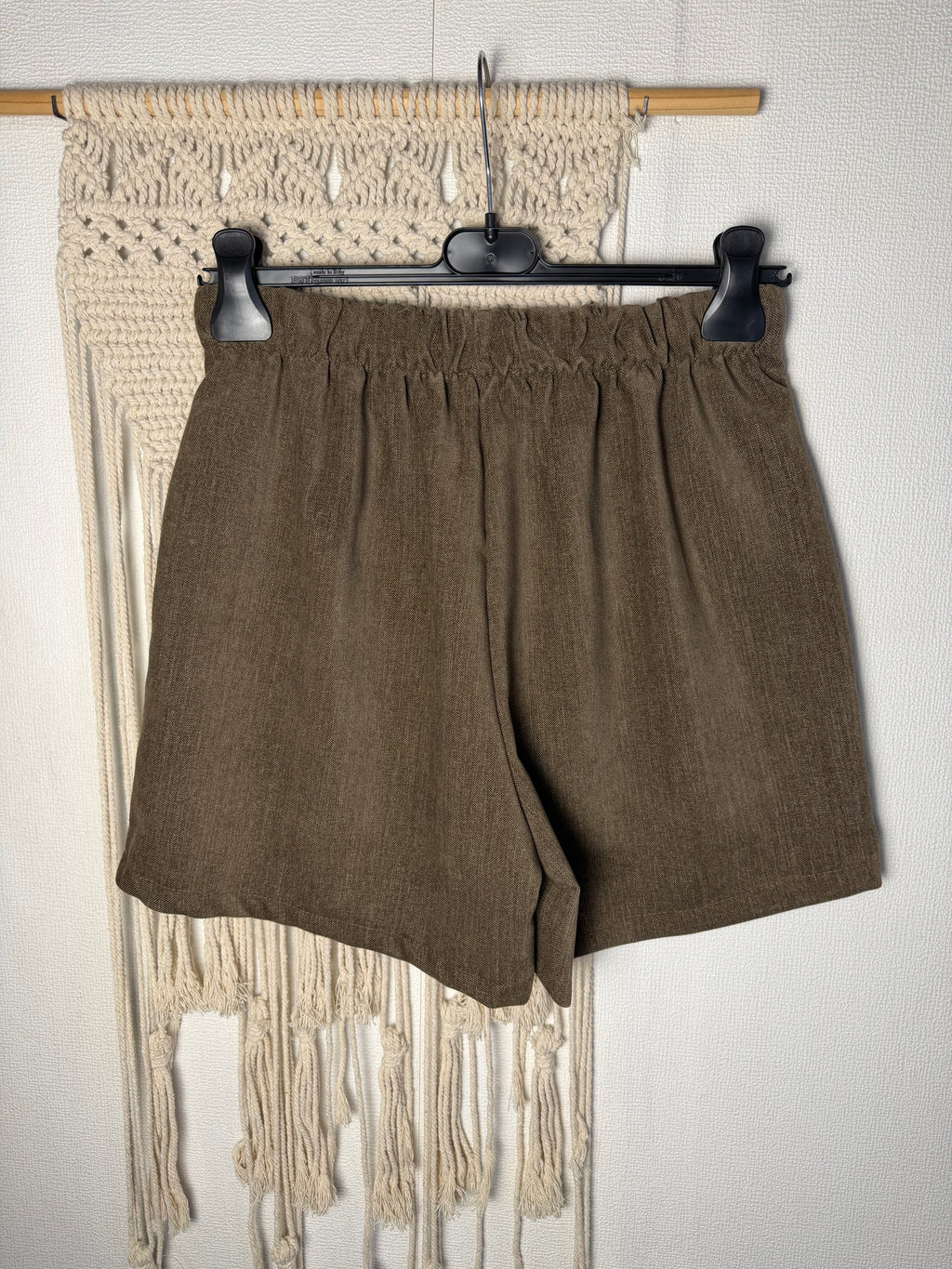 Gonna pantaloncino tortora