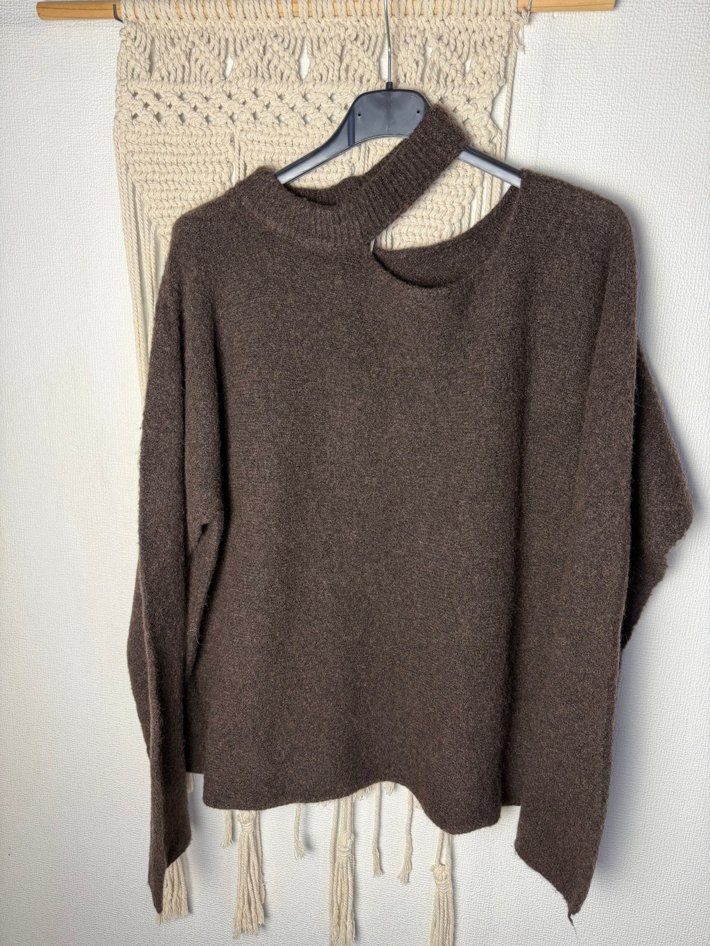 Maglione cut out misto lana