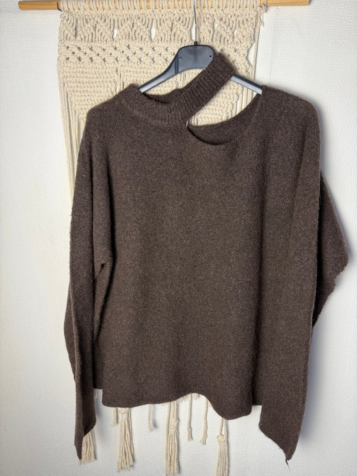 Maglione cut out misto lana