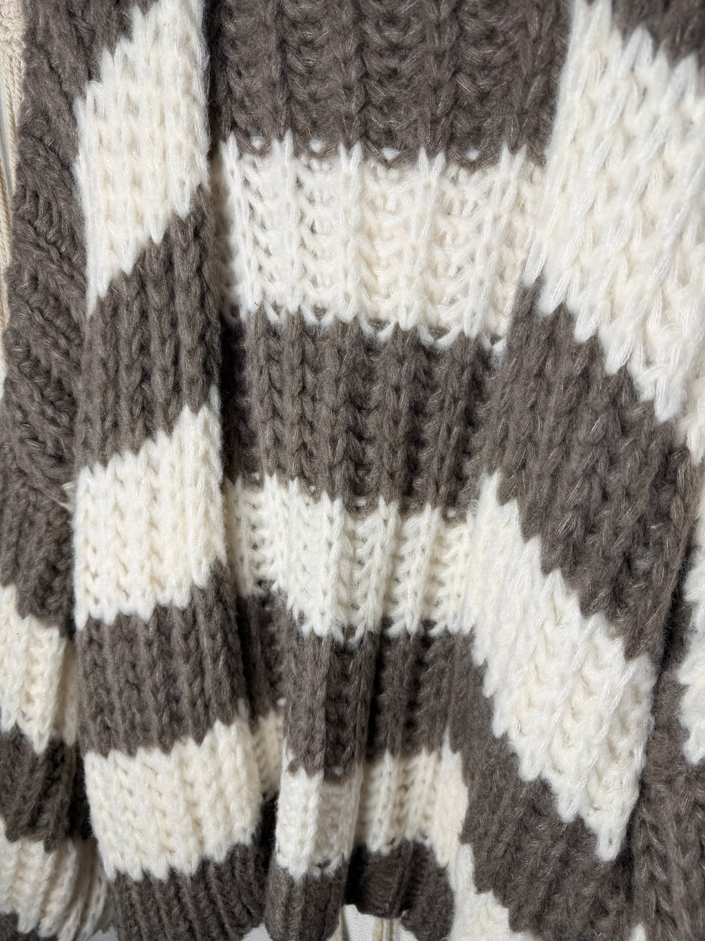 Maxi cardigan a righe