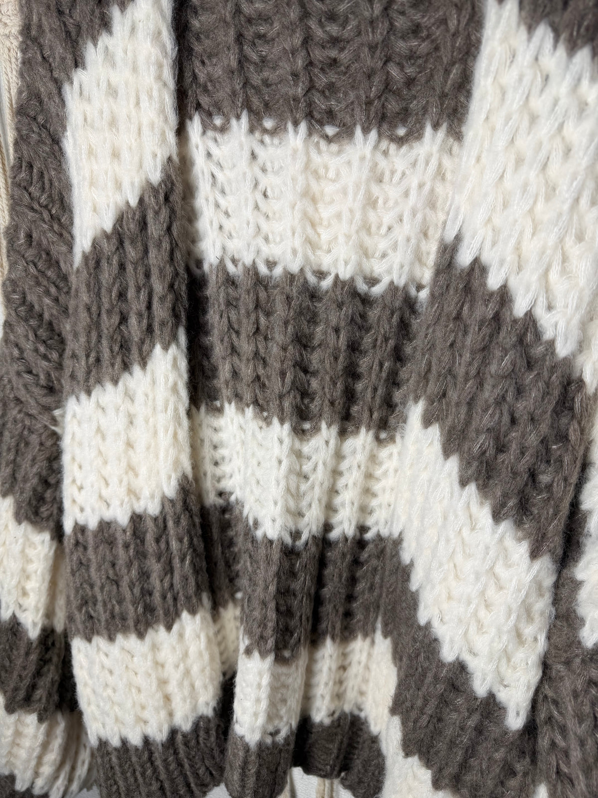Maxi cardigan a righe