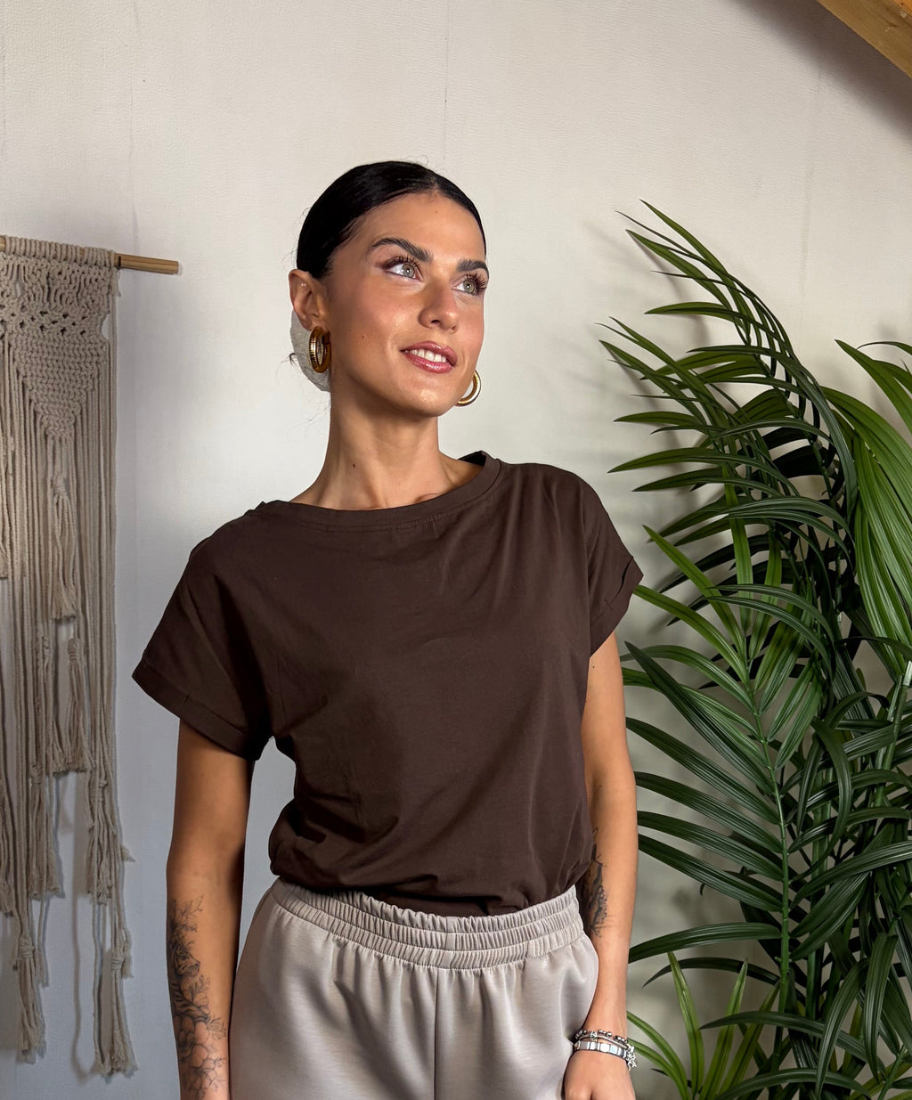 T-shirt a maniche corte in cotone