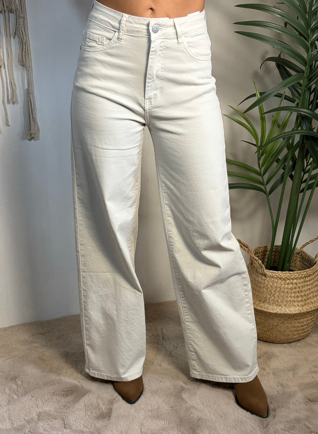Jeans a palazzo di cotone