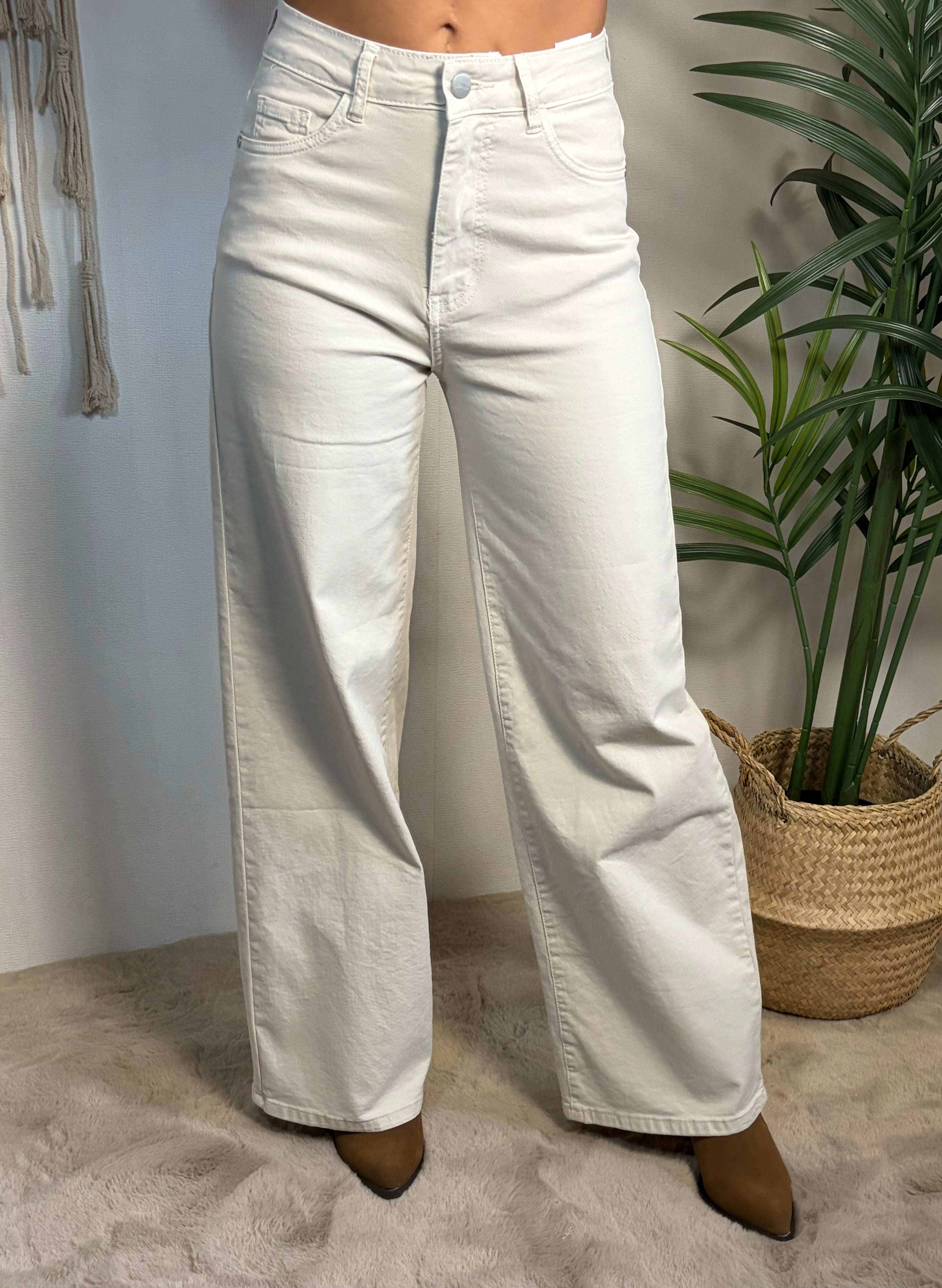 Jeans a palazzo di cotone